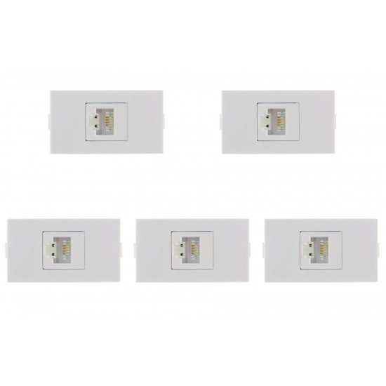 Kit C/5 - Modulo Peesa Alfa 1422 Tomada P/Infor Rj45 Kit C/5 - Modulo Peesa Alfa 1422 Tomada P/Infor Rj45