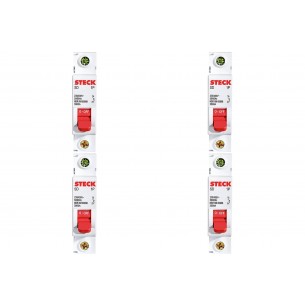 Kit C/4 - Disjuntor Steck Din Unipolar 40A Sd61 3Ka