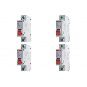 Kit C/4 - Disjuntor Steck Din Unipolar 50A Sd61 3Ka