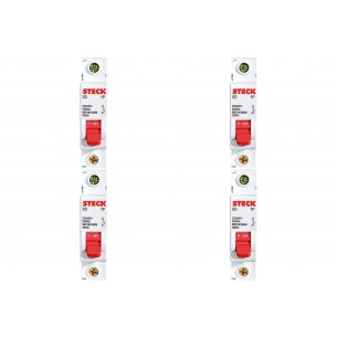 Kit C/4 - Disjuntor Steck Din Unipolar 63A Sd61 3Ka