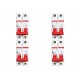 Kit C/4 - Disjuntor Steck Din Bipolar 06A Sd62 3Ka Kit C/4 - Disjuntor Steck Din Bipolar 06A Sd62 3Ka