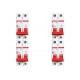 Kit C/4 - Disjuntor Steck Din Bipolar 20A Sd62 3Ka Kit C/4 - Disjuntor Steck Din Bipolar 20A Sd62 3Ka