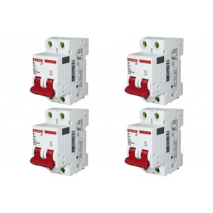 Kit C/4 - Disjuntor Steck Din Bipolar 40A Sd62 3Ka