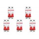 Kit C/5 - Disjuntor Steck Din Bipolar 50A Sd62 3Ka