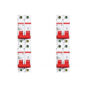 Kit C/4 - Disjuntor Steck Din Bipolar 80A Sd2 10Ka