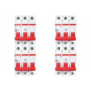 Kit C/4 - Disjuntor Steck Din Tripolar 16A Sd63 3Ka