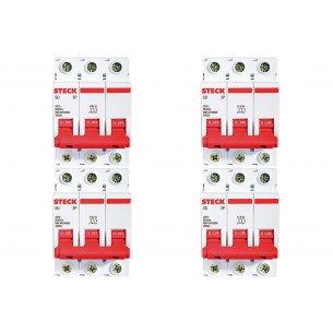 Kit C/4 - Disjuntor Steck Din Tripolar 32A Sd63 3Ka