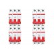 Kit C/4 - Disjuntor Steck Din Tripolar 63A Sd63 3Ka Kit C/4 - Disjuntor Steck Din Tripolar 63A Sd63 3Ka