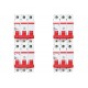 Kit C/4 - Disjuntor Steck Din Tripolar 100A Sd3 10Ka Kit C/4 - Disjuntor Steck Din Tripolar 100A Sd3 10Ka