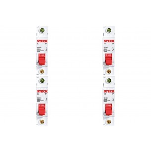 Kit C/4 - Disjuntor Steck Din Unipolar 20A Sd61 3Ka