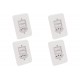Kit C/4 - Conjunto Radial Pollar 1901119 2Ss 1Tomada 10A