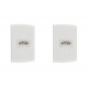 Kit C/2 - Conjunto Peesa Alfa 1541 1Tomada 10A Branco