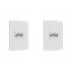 Kit C/2 - Conjunto Peesa Alfa 1545 1Tomada 20A Branco