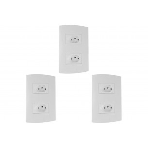 Kit C/3 - Conjunto Peesa Alfa 1544 2Tom 10A Branco