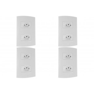 Kit C/4 - Conjunto Peesa Alfa 1544 2Tom 10A Branco