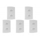 Kit C/5 - Conjunto Peesa Alfa 1544 2Tom 10A Branco Kit C/5 - Conjunto Peesa Alfa 1544 2Tom 10A Branco