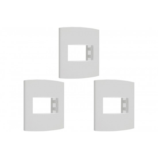 Kit C/3 - Sistema X Peesa Alfa Espelho Placa 4X2 1Ret.P3202