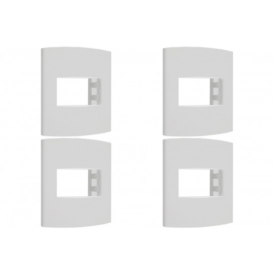 Kit C/4 - Sistema X Peesa Alfa Espelho Placa 4X2 1Ret.P3202 Kit C/4 - Sistema X Peesa Alfa Espelho Placa 4X2 1Ret.P3202