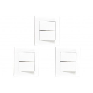 Kit C/3 - Sistema X Peesa Alfa Espelho Placa 4X2 2Ret.P3205