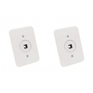 Kit C/2 - Conjunto Radial Pollar 1402025 1Tomada Fone Rj45