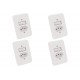 Kit C/4 - Conjunto Radial Pollar 1901218 1S 1Tomada 20A