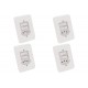 Kit C/4 - Conjunto Radial Pollar 1901219 2Ss 1Tomada 20A