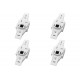 Kit C/4 - Conjunto Radial Pollar 1402007 1T Fone Rj11 S/P