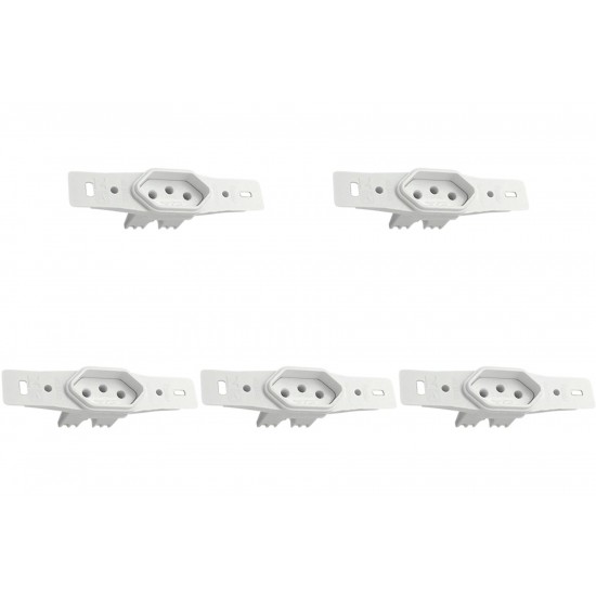 Kit C/5 - Conjunto Radial Pollar 1901177 1Tomada 20A S/P Kit C/5 - Conjunto Radial Pollar 1901177 1Tomada 20A S/P