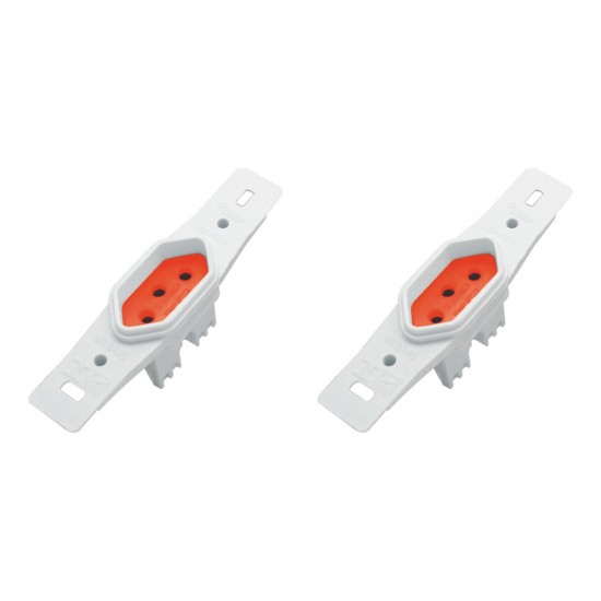 Kit C/2 - Conjunto Radial Pollar 1901377 1Tomada 20A Vermelho S/P Kit C/2 - Conjunto Radial Pollar 1901377 1Tomada 20A Vermelho S/P