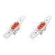 Kit C/2 - Conjunto Radial Pollar 1901377 1Tomada 20A Vermelho S/P Kit C/2 - Conjunto Radial Pollar 1901377 1Tomada 20A Vermelho S/P