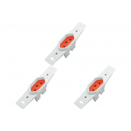 Kit C/3 - Conjunto Radial Pollar 1901377 1Tomada 20A Vermelho S/P Kit C/3 - Conjunto Radial Pollar 1901377 1Tomada 20A Vermelho S/P