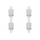 Kit C/4 - Conjunto Radial Pollar 1901130 2Pp 1Tomada 10A S/P