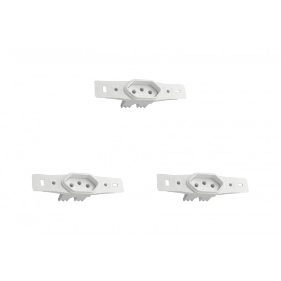 Kit C/3 - Conjunto Radial Pollar 1901132 1Tomada 10A S/P Kit C/3 - Conjunto Radial Pollar 1901132 1Tomada 10A S/P