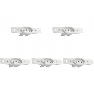Kit C/5 - Conjunto Radial Pollar 1901132 1Tomada 10A S/P