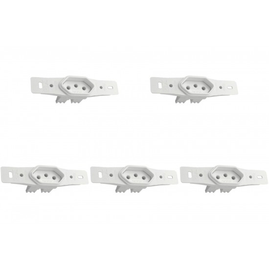 Kit C/5 - Conjunto Radial Pollar 1901132 1Tomada 10A S/P