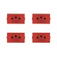 Kit C/4 - Modulo Peesa Alfa 1445V Tomada 20A Vermelho Kit C/4 - Modulo Peesa Alfa 1445V Tomada 20A Vermelho