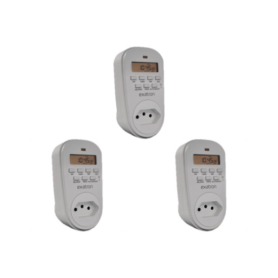 Kit C/3 - Timer Tempor.Exatron Digital Bivolt