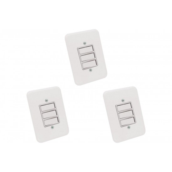 Kit C/3 - Conjunto Radial Pollar 1901008 3 interruptores ...