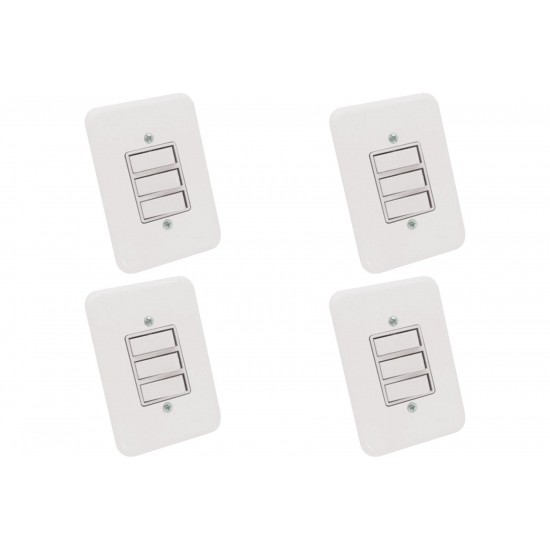 Kit C/4 - Conjunto Radial Pollar 1901008 3 interruptores ...