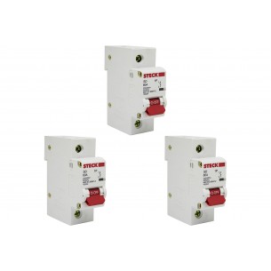 Kit C/3 - Disjuntor Steck Din Unipolar 80A Sd61 C10Ka