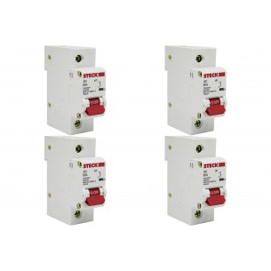 Kit C/4 - Disjuntor Steck Din Unipolar 80A Sd61 C10Ka