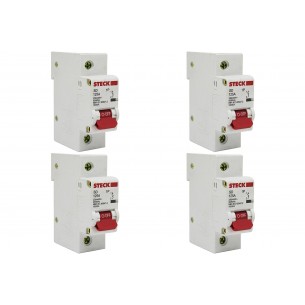 Kit C/4 - Disjuntor Steck Din Unipolar 125A Sd61 C10Ka