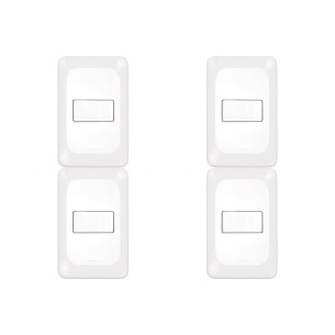 Kit C/4 - Conjunto Pial Pop 1 Simples 10A Lgx010 Branco