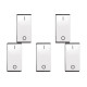 Kit C/5 - Modulo Pial Pop 1 Bipolar 10A Lg010B Branco