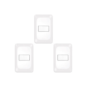 Kit C/3 - Conjunto Pial Pop 1Paralelo 10A Lgx020 Branco