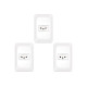 Kit C/3 - Conjunto Pial Pop 1Tomada 20A Lgx03020 Branco