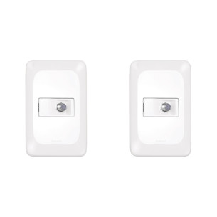 Kit C/2 - Conjunto Pial Pop Conector P/Ant.Tv Lgx060 Branco