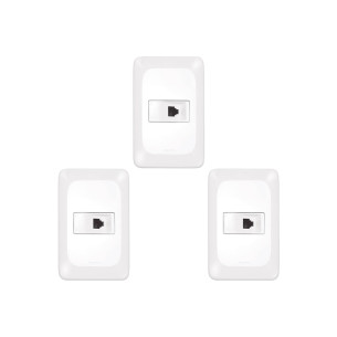 Kit C/3 - Conjunto Pial Pop 1Rj11 Lgx090 Branco