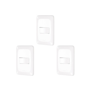 Kit C/3 - Conjunto Pial Pop 1Simp+1 Paralelo Lgx102 Branco