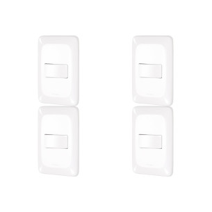 Kit C/4 - Conjunto Pial Pop 1Simp+1 Paralelo Lgx102 Branco